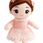 SCOOBA Soft Pink Adorable Baby Doll 40cm Medium – Polyfill Washable Cuddly Soft Plush Toy – Helps to Learn Role Play – 100% Safe for Kids (Baby Doll Pink)