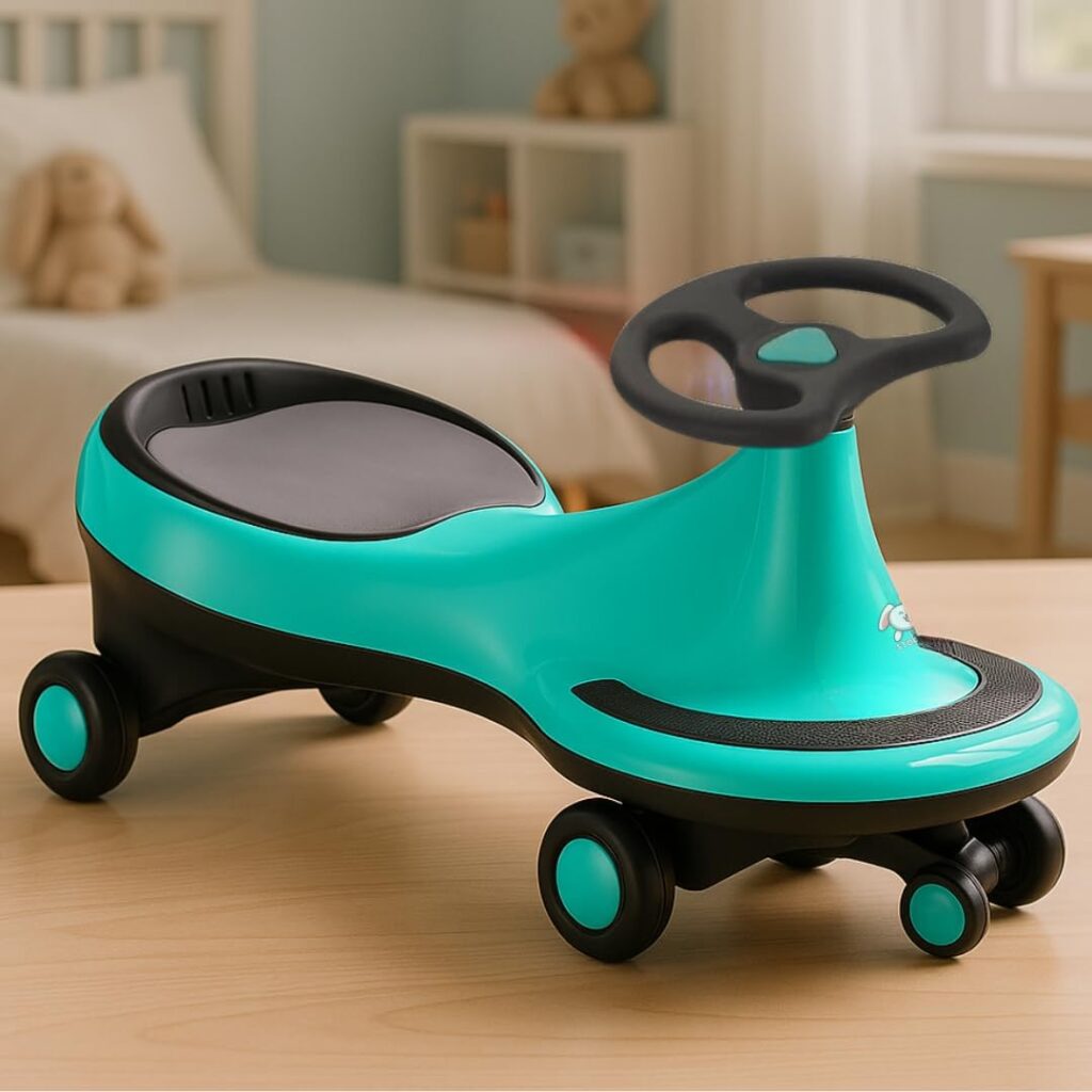 Storio Kids Magic Swing Car Twister Ride On | Toy Car with PU Wheels | Toy Car for 3 to 5 Years | Push Ride on Baby Car,100 Kg Capacity | Birthday Gift for Kids Boys and Girls – Blue