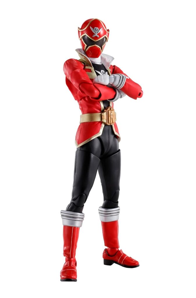 TAMASHII NATIONS S.H. Figuarts (True Bone Carving Method) Pirate Sentai Gokai Gokai Red Approx. 5.7 Inches (145 mm), PVC & ABS Painted Action Figure