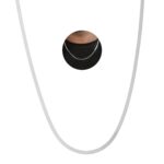 VAMA FASHIONS Anti Tarnish 22 Inch Men’s Stainless Steel Chain Necklace 3mm Waterproof Hypoallergenic Silver Chain for Men & Boys Durable Everyday Fashion Jewelry Gift