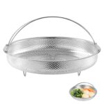 Yopple Stainless Steel Vegetable Steamer Basket for Cooking, Foldable Expandable Design with Handle, Multi-Use Steamer Insert for Instant Pot, Pan, Pressure Cooker & More