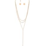 ZAVERI PEARLS Gold Tone Multi Layered Contemporary Lariat Chain For Women-ZPFK15011