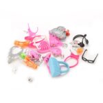 iDream Doll Accessories Set (40 Pcs) Includes Shoes, Bags, Mirror, Plastic Hangers, Comb, Bracelet, and More for Dolls Ideal Gift for Doll Lovers and Collectors,multicolor